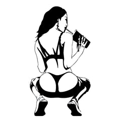 Wall silhouette sticker made of PVC. Image 5