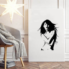 Wall silhouette sticker made of PVC. Image 4