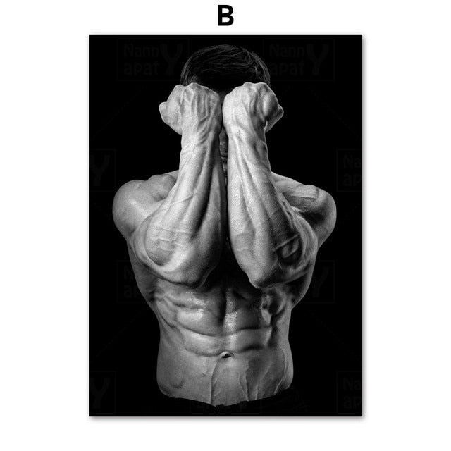 Sexy fitness photography printed on canvas. Choose from 5 images.