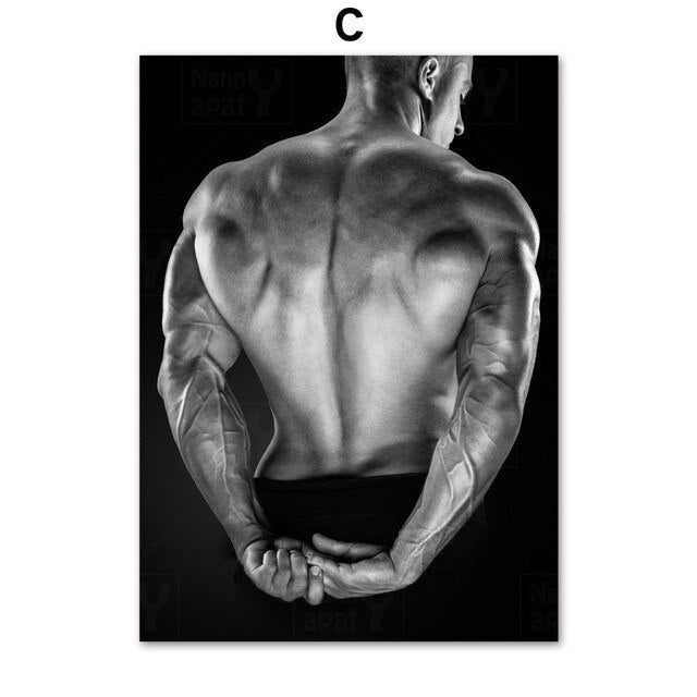 Sexy fitness photography printed on canvas. Choose from 5 images.