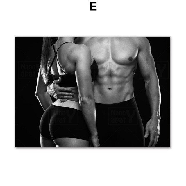 Sexy fitness photography printed on canvas. Choose from 5 images.