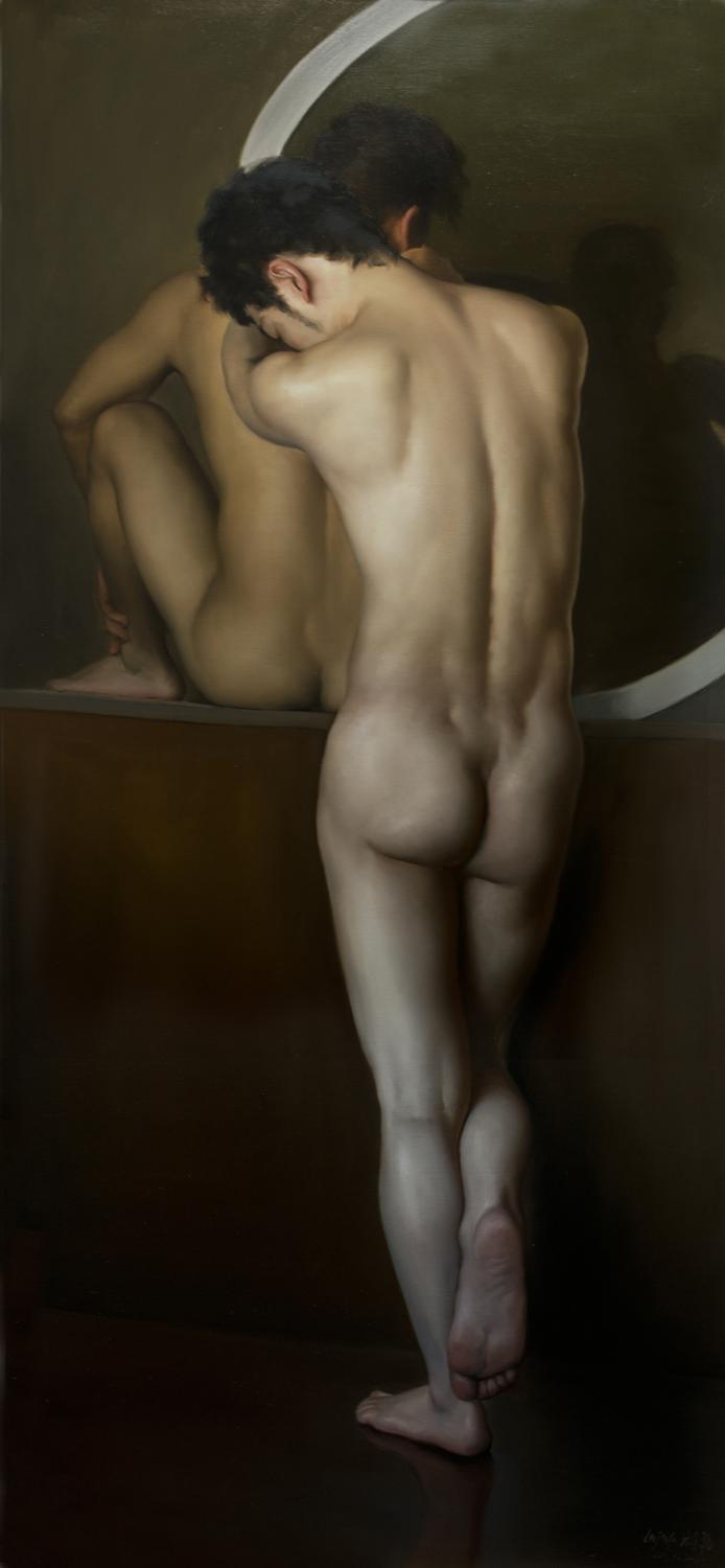 Support. Oil painting printed on canvas