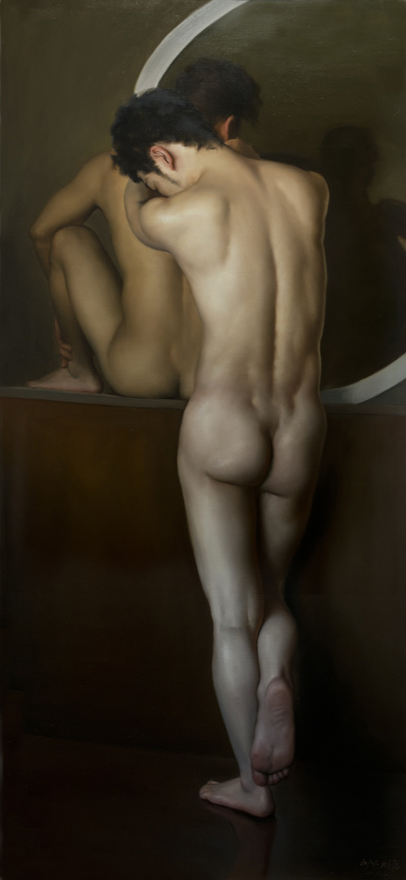 Support. Oil painting printed on canvas