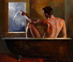 Ponder. Oil painting printed on canvas