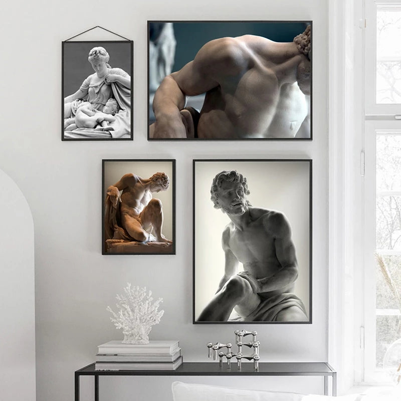 Stunning sculpture imagery on canvas, 5 images in a generous range of sizes.