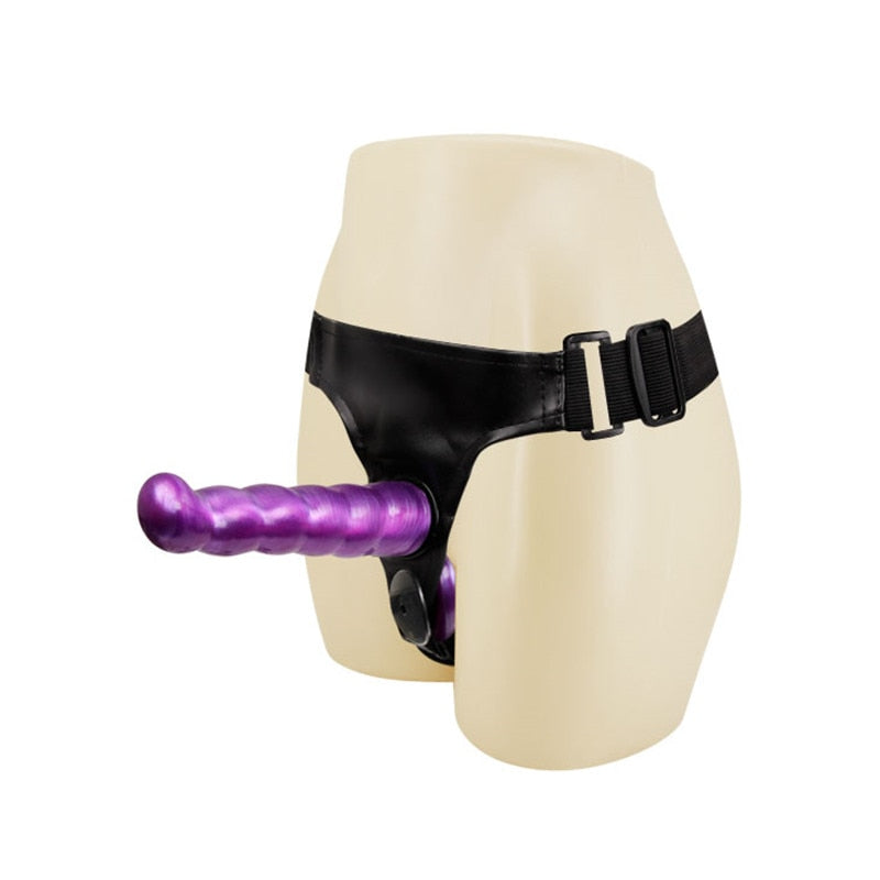 Strap on harness set with 2 dildos - 1 for wearer & 1 for receiver!