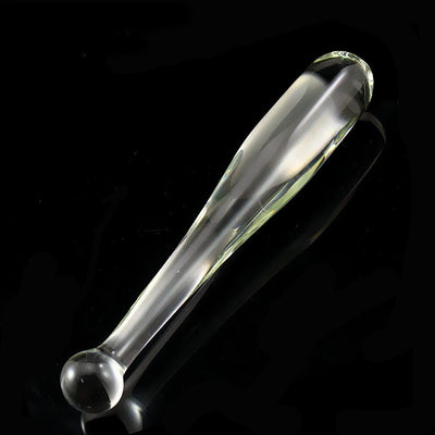 Crystal glass double ended dildo 21 cm