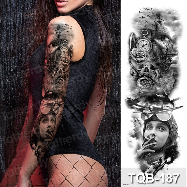 Temporary tattoos Women or Men LARGE assorted selection No. 3