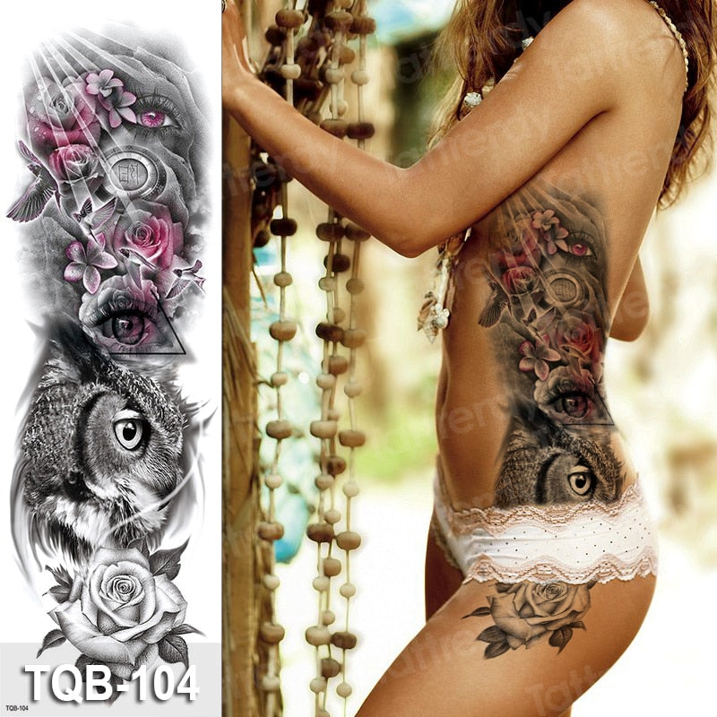 Temporary tattoos Women or Men LARGE assorted selection No. 3