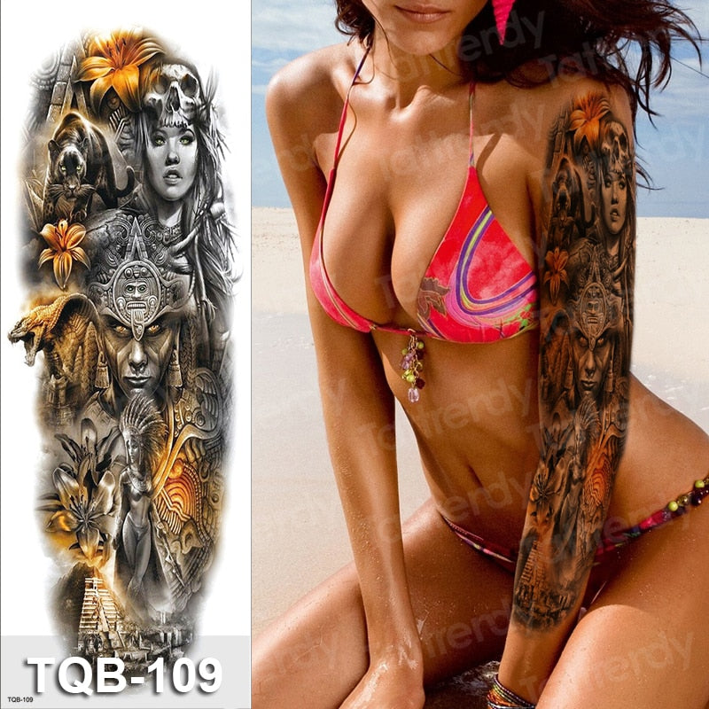 Temporary tattoos Women or Men LARGE assorted selection No. 3