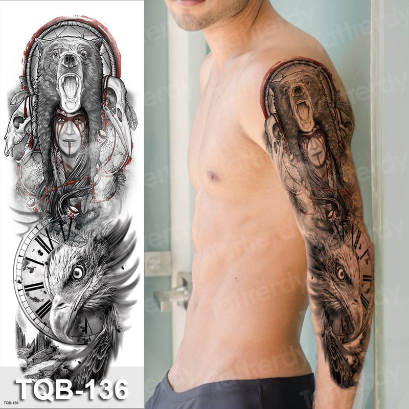 Temporary tattoos Women or Men LARGE assorted selection No. 3