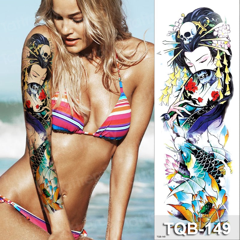Temporary tattoos Women or Men LARGE assorted selection No. 3