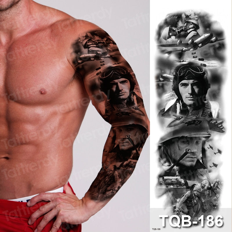 Temporary tattoos Women or Men LARGE assorted selection No. 3