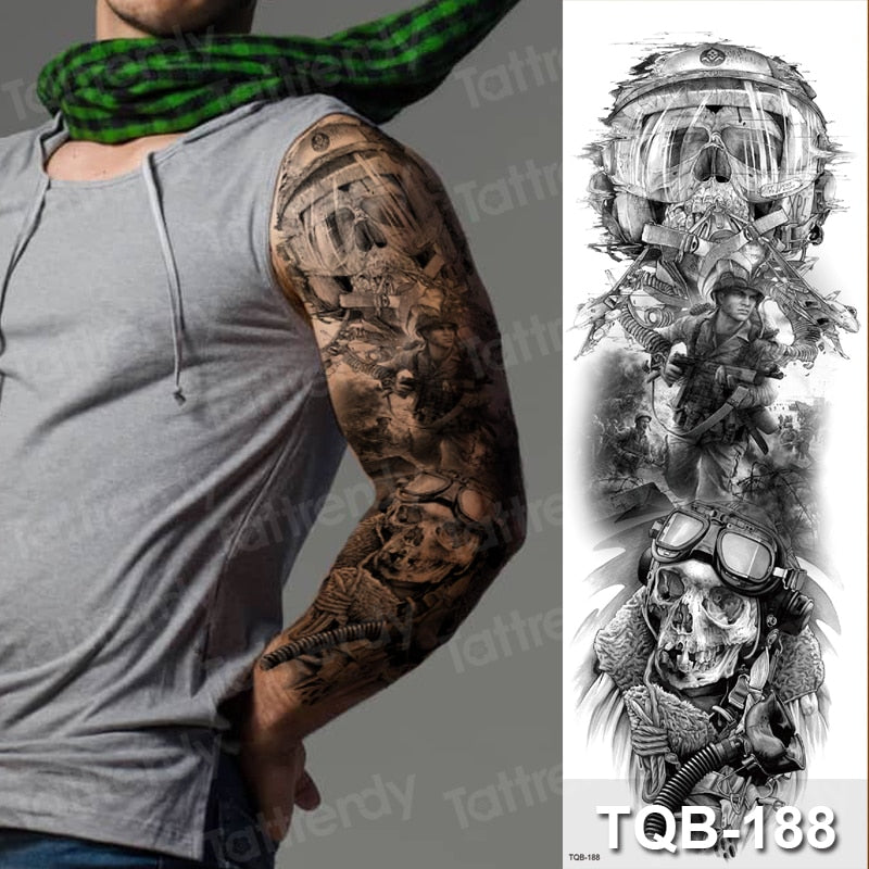 Temporary tattoos Women or Men LARGE assorted selection No. 3