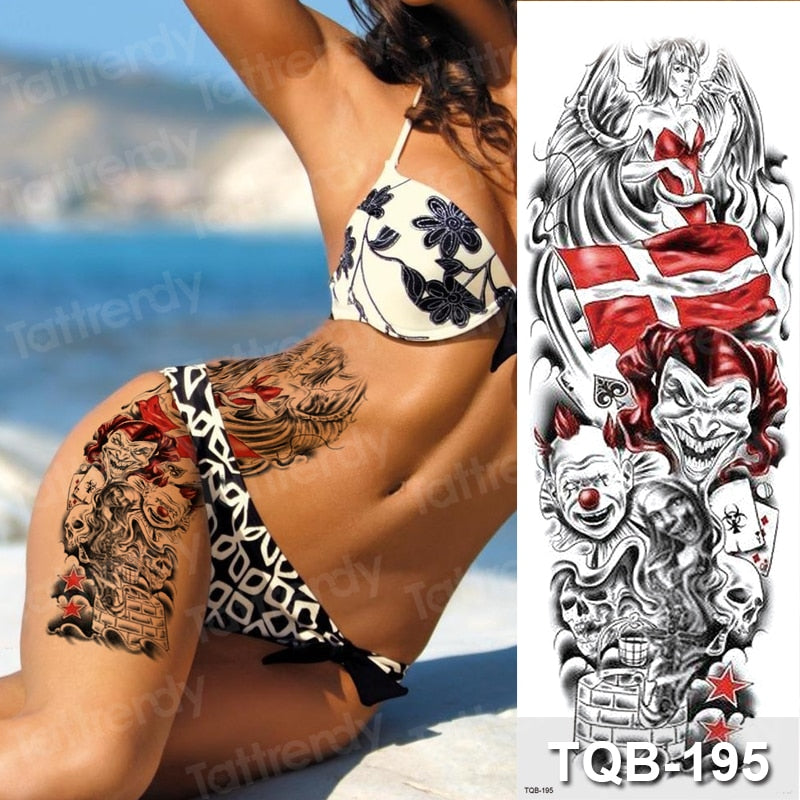 Temporary tattoos Women or Men LARGE assorted selection No. 3