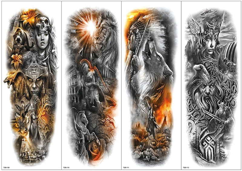 Temporary tattoos Women or Men LARGE assorted selection No. 3