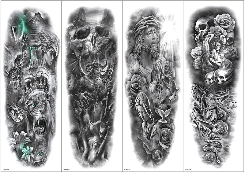 Temporary tattoos Women or Men LARGE assorted selection No. 3
