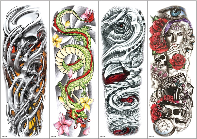 Temporary tattoos Women or Men LARGE assorted selection No. 3