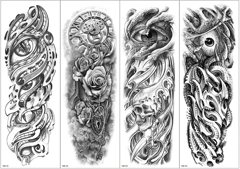 Temporary tattoos Women or Men LARGE assorted selection No. 3