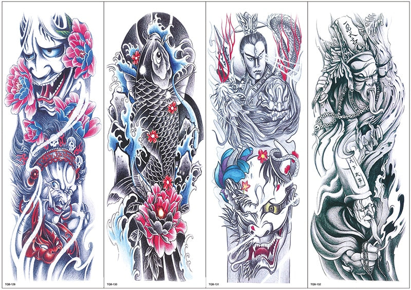 Temporary tattoos Women or Men LARGE assorted selection No. 3