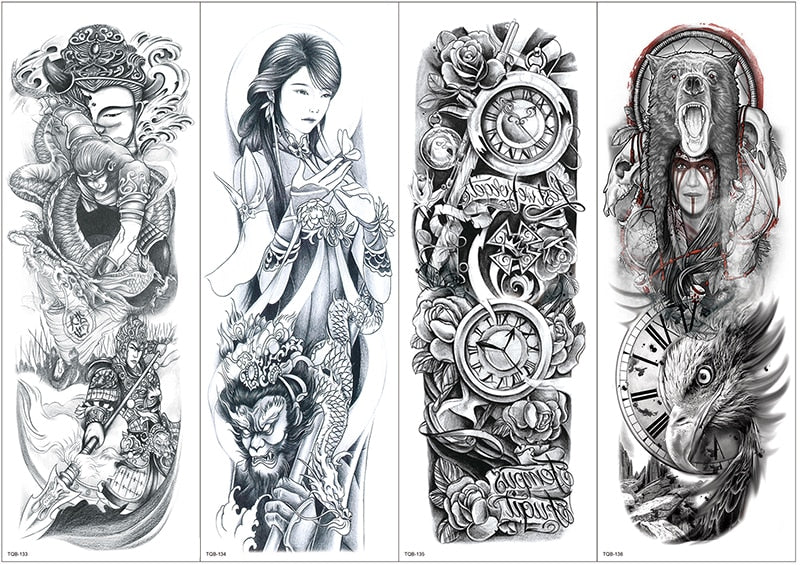 Temporary tattoos Women or Men LARGE assorted selection No. 3