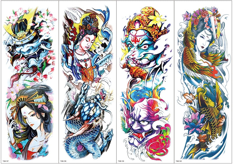 Temporary tattoos Women or Men LARGE assorted selection No. 3