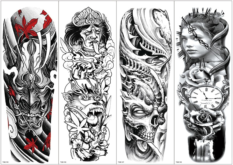Temporary tattoos Women or Men LARGE assorted selection No. 3