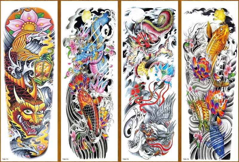 Temporary tattoos Women or Men LARGE assorted selection No. 3