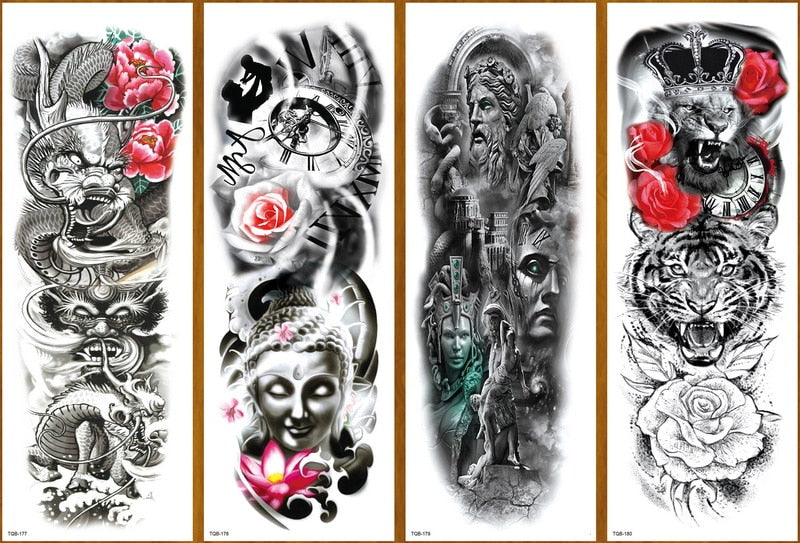 Temporary tattoos Women or Men LARGE assorted selection No. 3