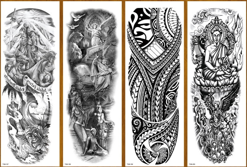 Temporary tattoos Women or Men LARGE assorted selection No. 3
