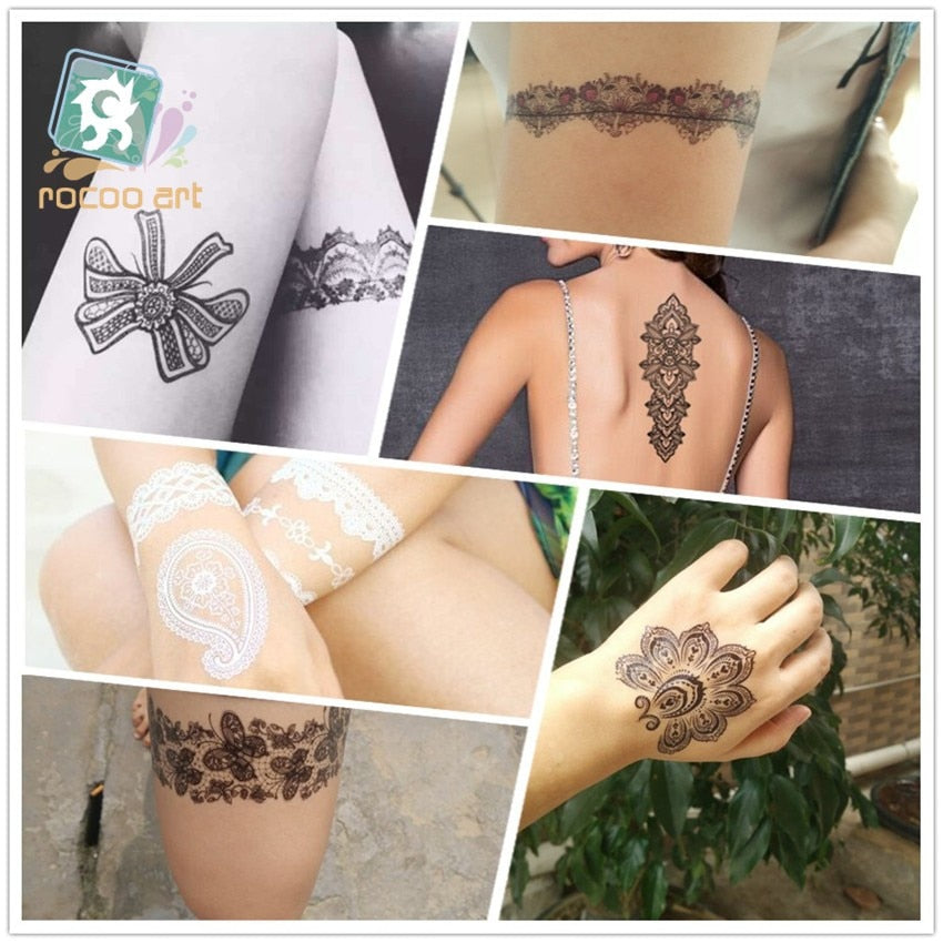 Temporary sexy LEG GARTER tattoos for women assorted range