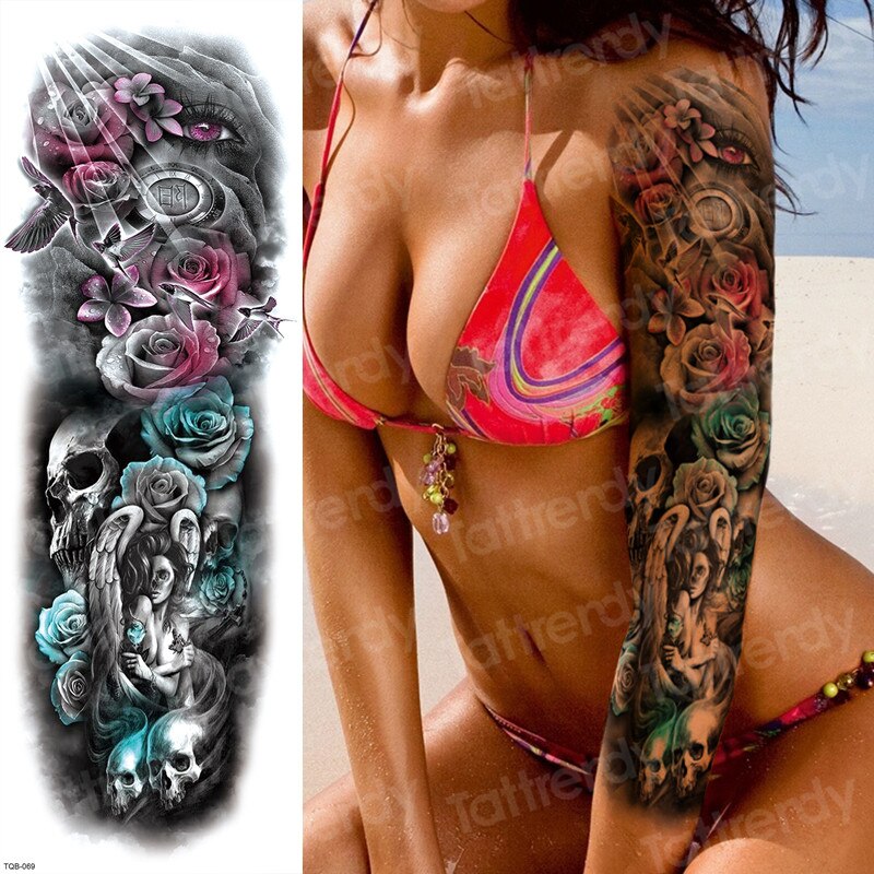 Temporary tattoos Women or Men LARGE assorted selection No. 2
