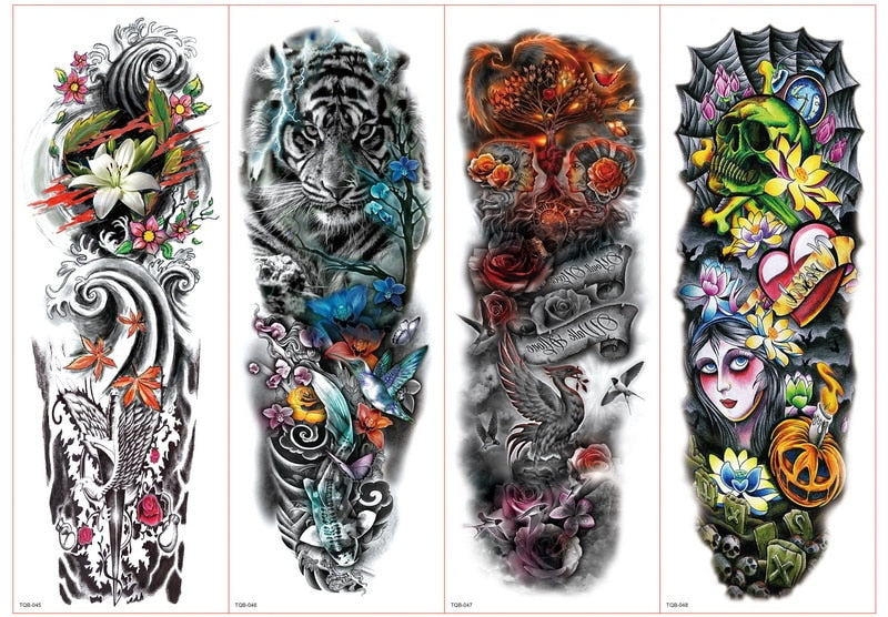 Temporary tattoos Women or Men LARGE assorted selection No. 2