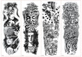 Temporary tattoos Women or Men LARGE assorted selection No. 2