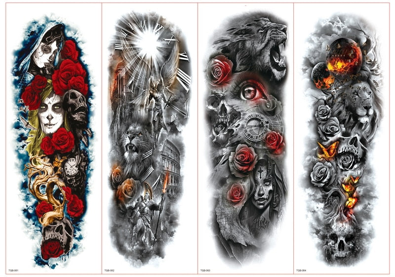 Temporary tattoos Women or Men LARGE assorted selection No. 2