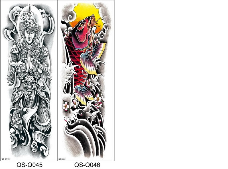 Temporary tattoos Women or Men LARGE assorted selection No. 2