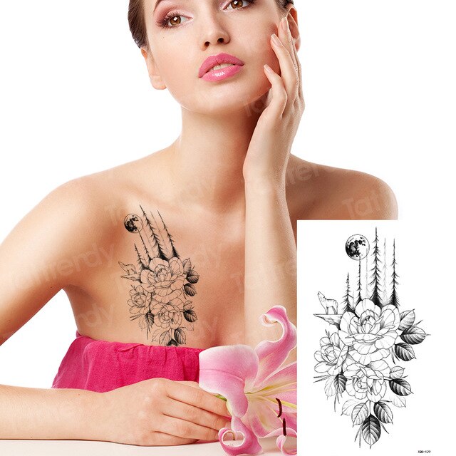Temporary tattoos Women or Men LARGE assorted selection No. 1