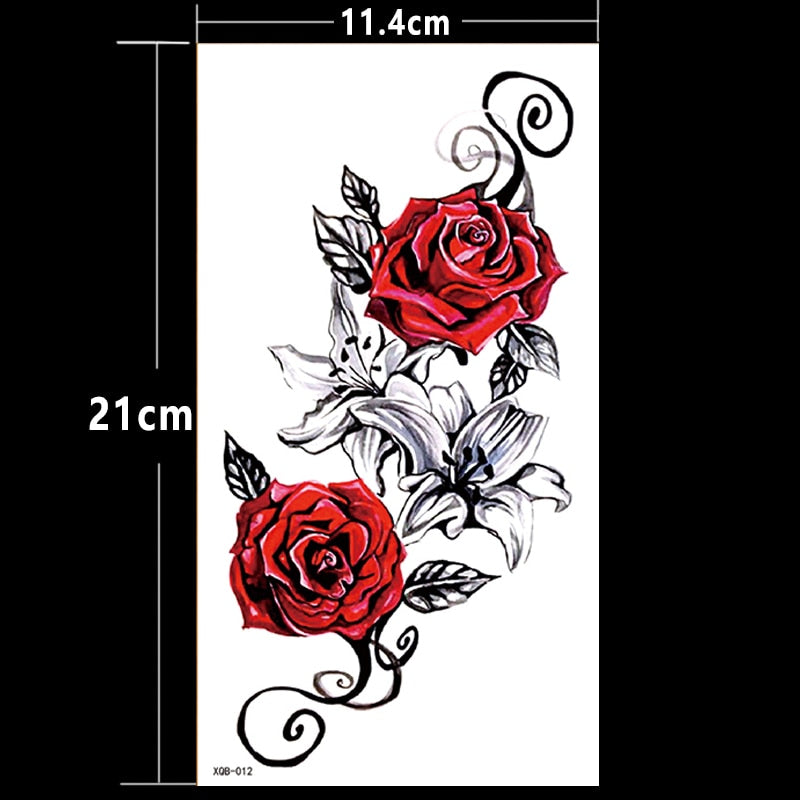 Temporary tattoos Women or Men LARGE assorted selection No. 1