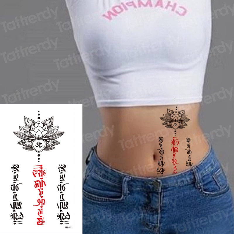 Temporary tattoos Women or Men LARGE assorted selection No. 1