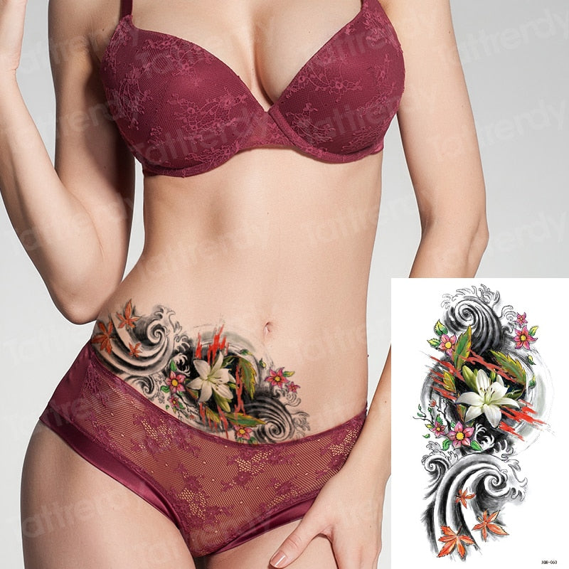 Temporary tattoos Women or Men LARGE assorted selection No. 1