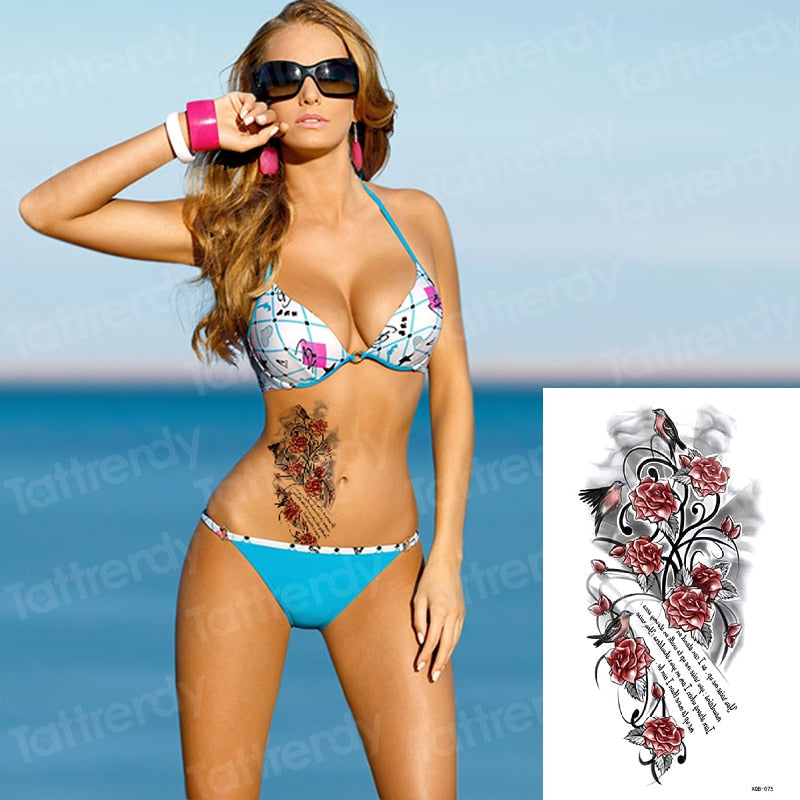 Temporary tattoos Women or Men LARGE assorted selection No. 1