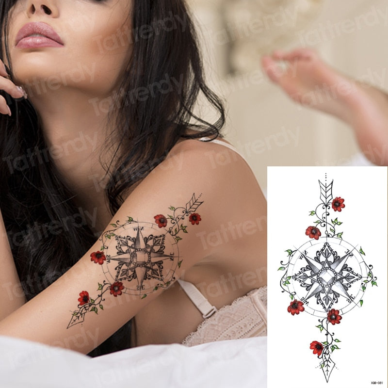 Temporary tattoos Women or Men LARGE assorted selection No. 1