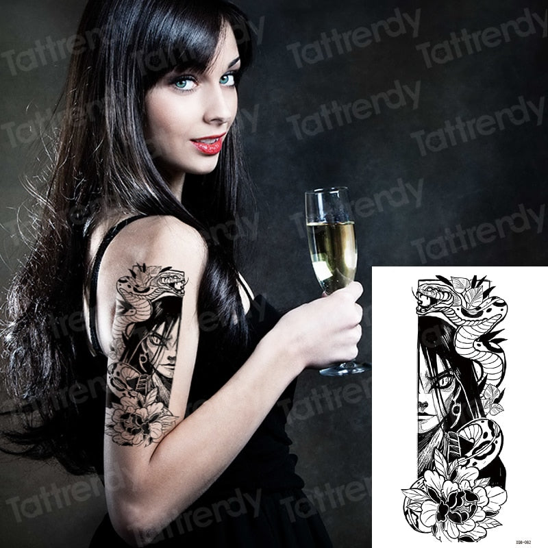 Temporary tattoos Women or Men LARGE assorted selection No. 1
