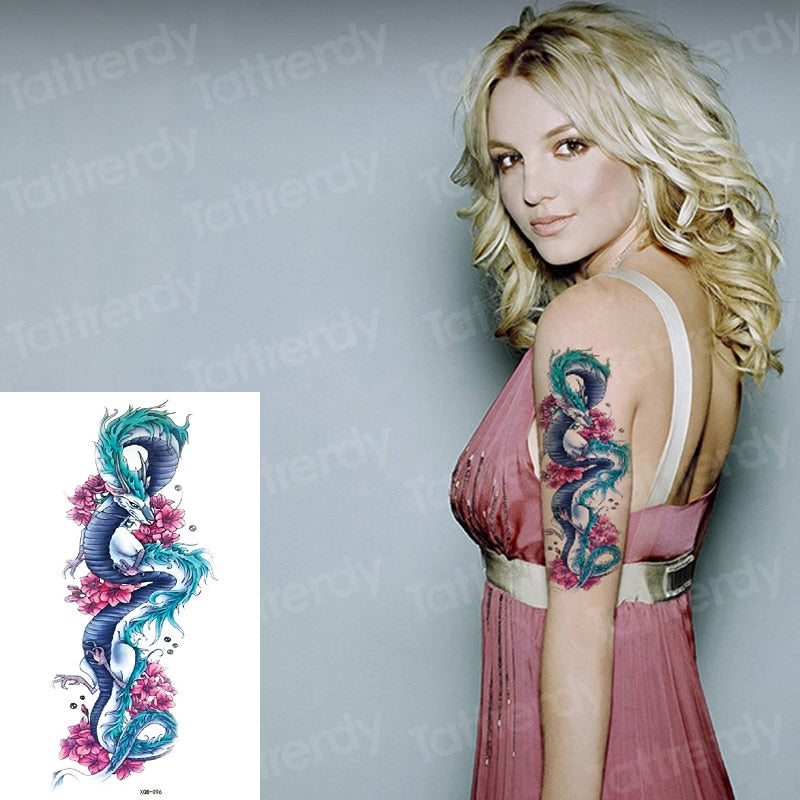 Temporary tattoos Women or Men LARGE assorted selection No. 1