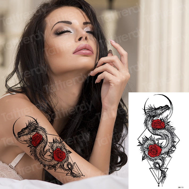 Temporary tattoos Women or Men LARGE assorted selection No. 1