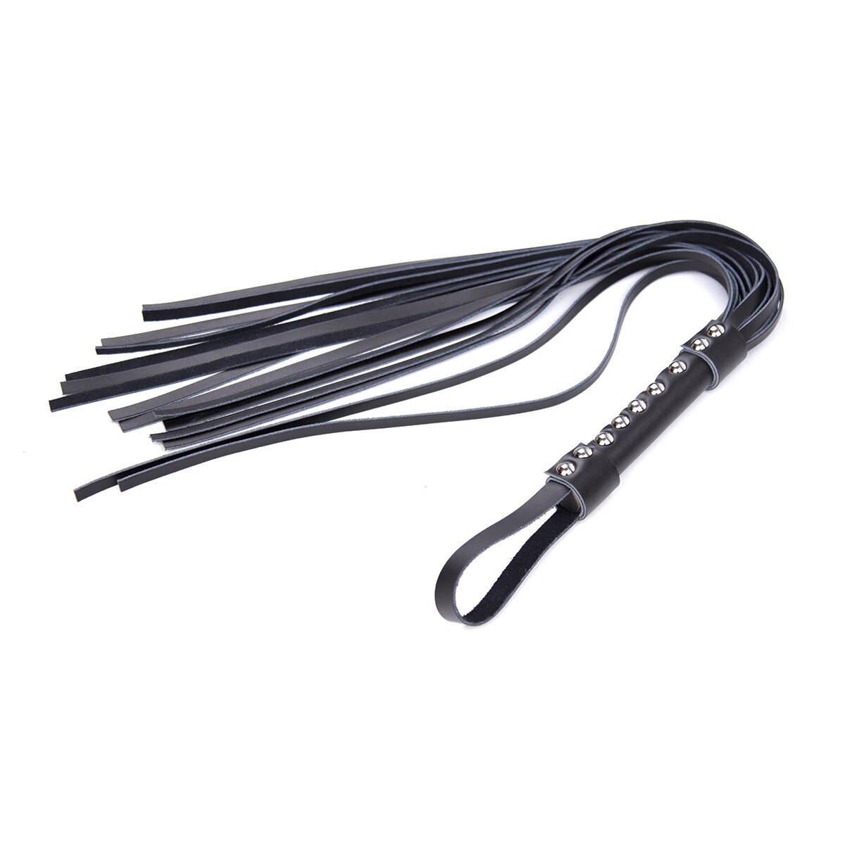 Whip tickled cat tail whip with wrist strap