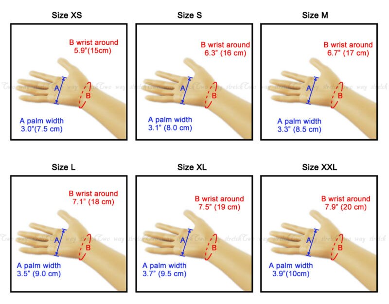 Latex fisting gloves. Mid wrist length. Range of sizes