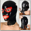 Latex Hood by TopGrade. Unisex Open Mouth and Eyes