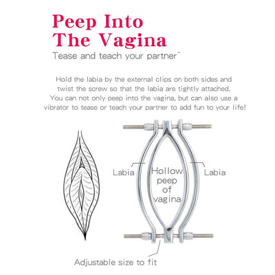 Labia clamp speculum in Stainless Steel