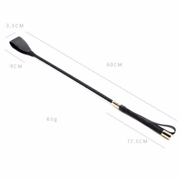 Leather Crop whip by Candiway 600mm for pony play or BDSM